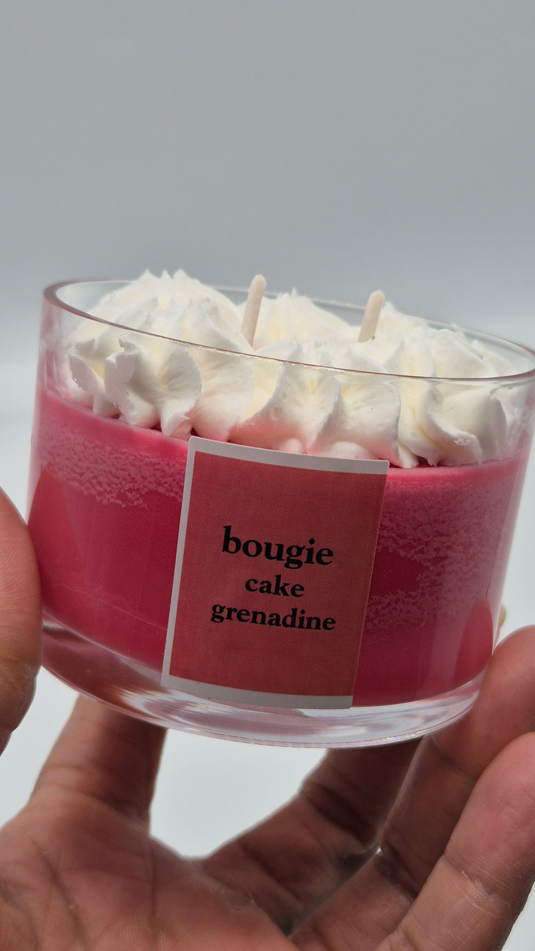 Bougie cake grenadine